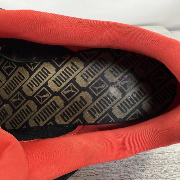 PUMA Roma Basic - Black / High Risk Red / Yellow - Picture 14 of 15